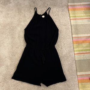 Mossimo textured cotton romper